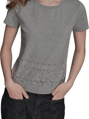 BCBG Women's Flower Blouse